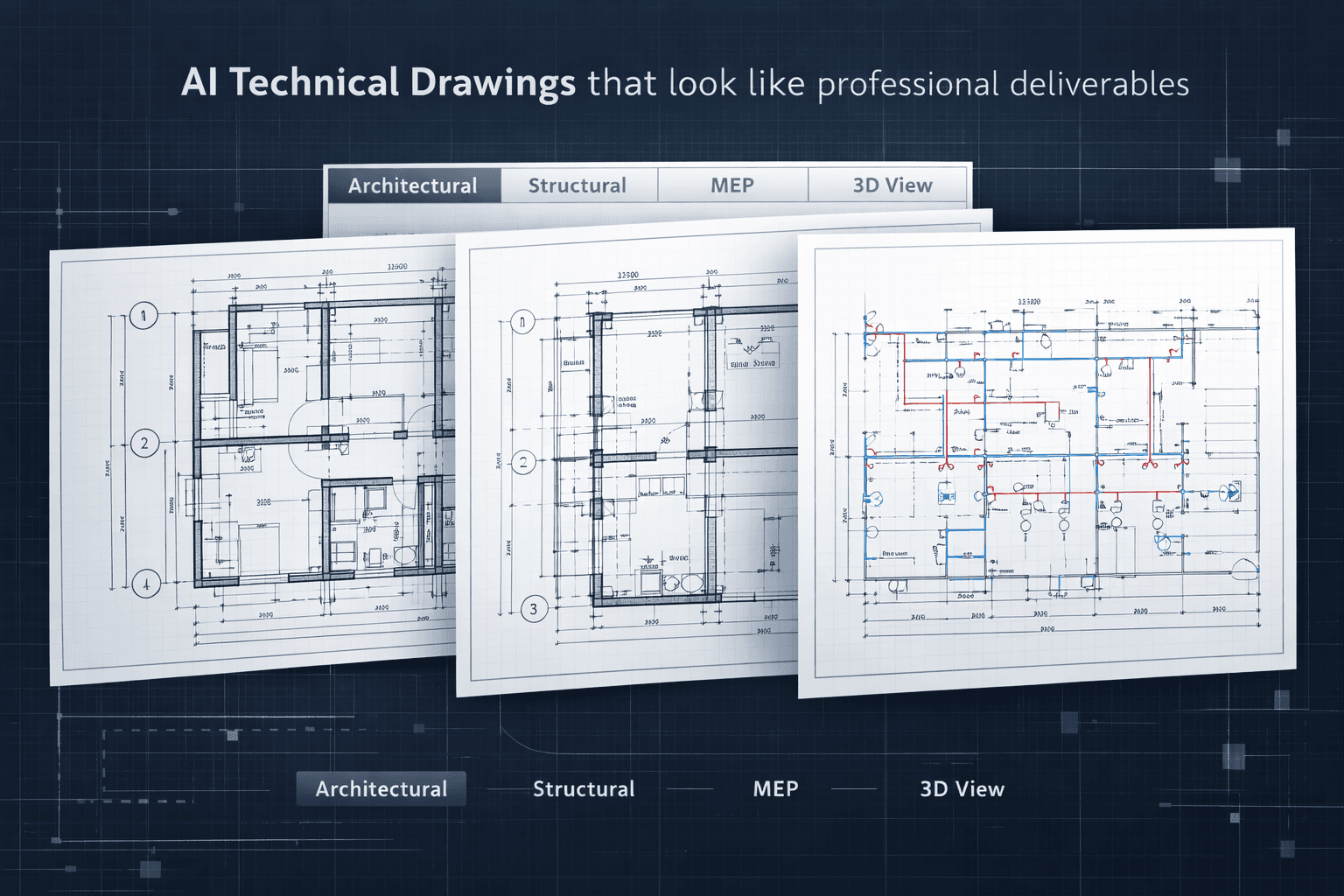 AI technical drawing tabs